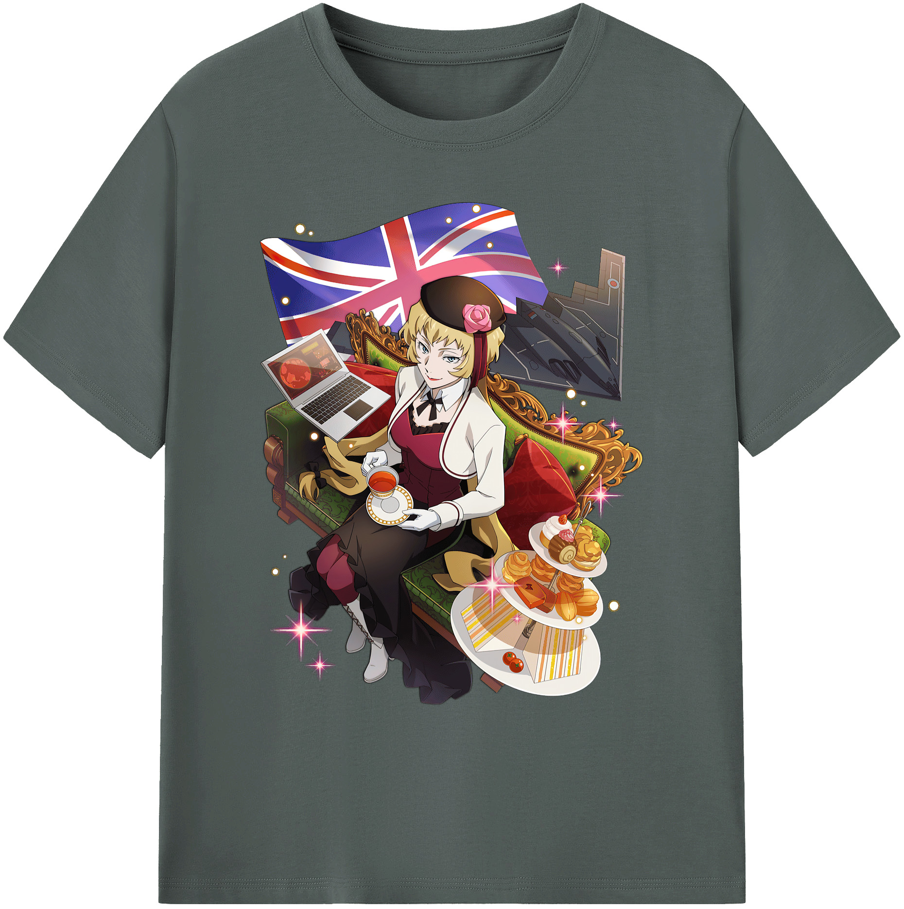 （画像用） 文豪ストレイドッグス Bungo Stray Dogs 綿100％ メンズ半袖Tシャツ｜肌触りやわらか＆通気性